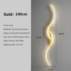 Modern LED Strip Wall Lamp